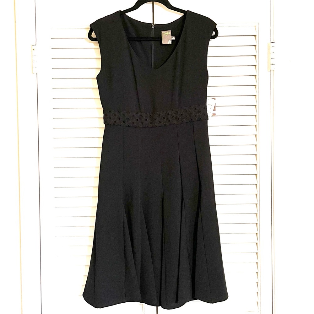 Taylor Fit and Flare Black Dress
